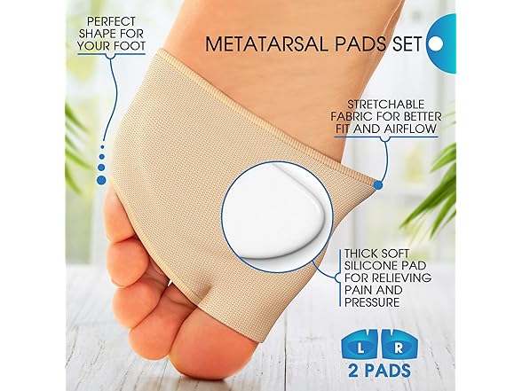 ELLOREE & CO. Metatarsal Pads - Ball of Foot Cushions