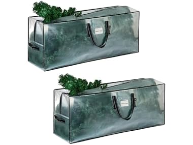 $11.99, Was $29.99, 60% Off! VENO 2 Pack Clear Christmas Tree Storage Bag, 7.5ft Tree dealfomo