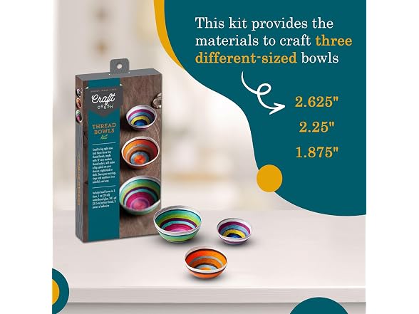 Craft Crush Cotton Thread Bowl DIY Kit - Gallery 4