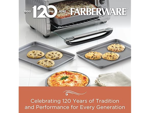 Farberware Bakeware Steel Nonstick Toaster Oven Pan Set