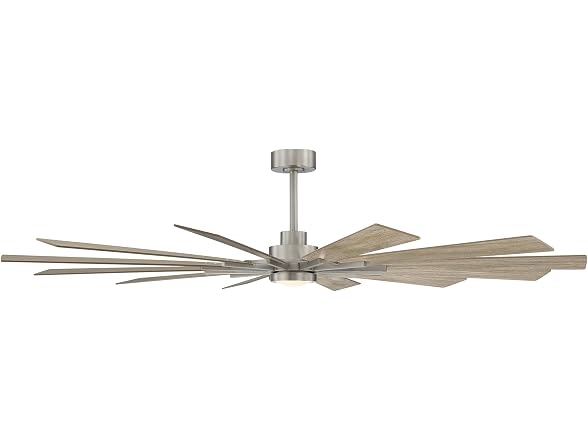 Parrot Uncle 72 Inch Large Windmill Ceiling Fan Silver