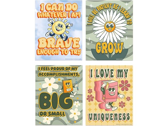 Eureka 838008 S'Cool Era Mini Classroom Poster Set