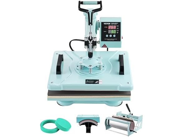 Heat Press Machine, 12 x 15 inch, 5 in Green