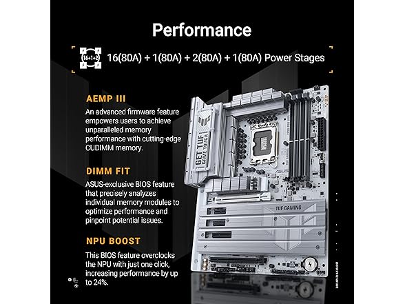 ASUS TUF Gaming Z890-PRO WiFi Z890 ATX