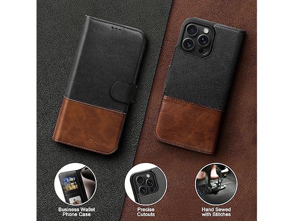 Hinpia Wallet Case for iPhone 15 Pro Max