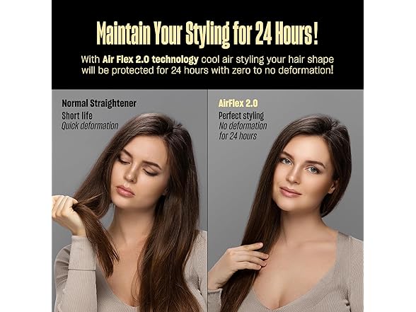 Hair Straightener and Curler 2 in 1 by BeKind Flex