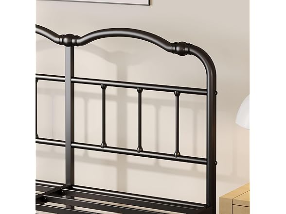 ZIYOO Vintage-Inspired 14" King Metal Bed Frame