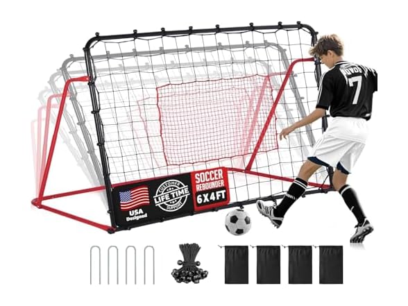 ZEALFEEL Soccer Rebounder Net