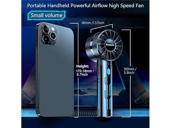 2pcs Portable Turbo Fan
