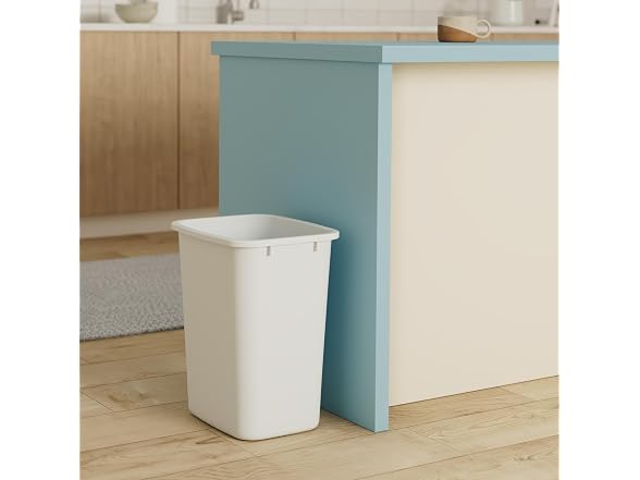 Rubbermaid 36 Quart White Open Wastebasket