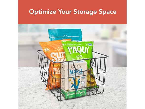 Spectrum Utility Steel Wire Storage Basket 