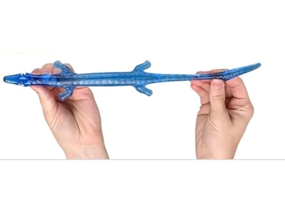 Assorted Color Sticky Stretchy Reptile Toys - 8" (Pack of 12)