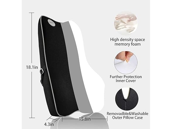 Memory Foam Lumbar Support Pillow