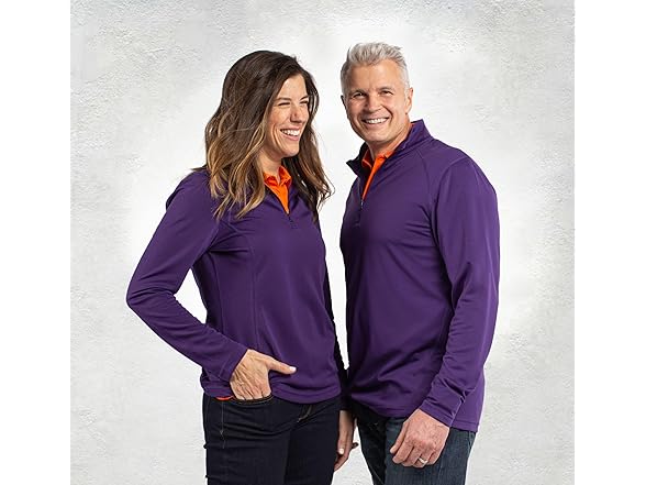 Clique Wmns Navy Half Zip