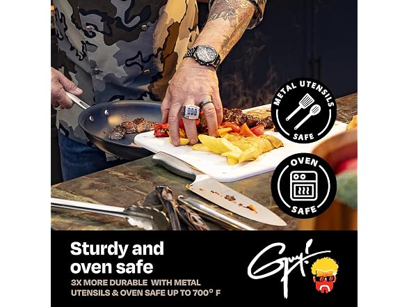 Guy Fieri's Flavortown Laser Titanium 12-Piece Cookware Set
