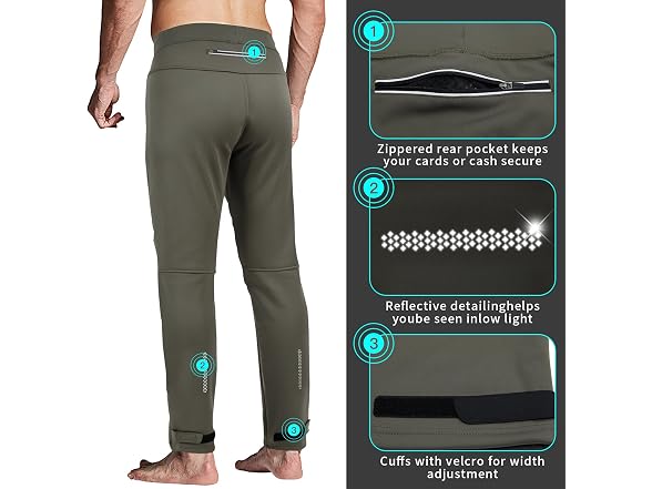 Souke Sports Men (L) Winter Cycling Pants