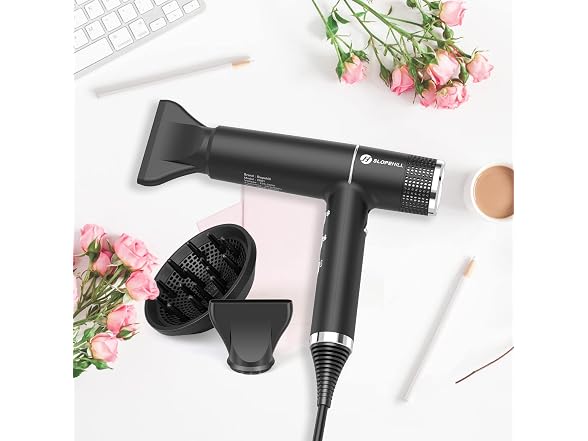 Slopehill Brushless Motor Hair Dryer Black