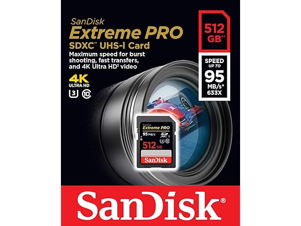 SanDisk 512GB Extreme PRO SDXC UHS-I Card