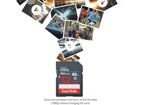 SanDisk 32GB Ultra SDHC UHS-I Memory Card (10-Pack)