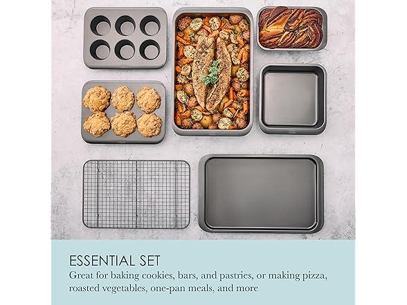 Chicago Metallic 7 Piece Nesting Bakeware Set