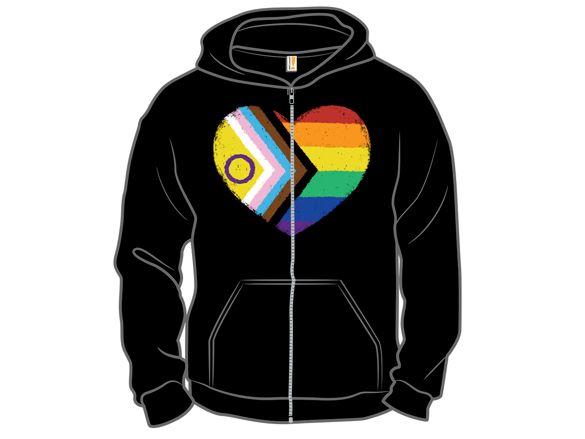 Progress Pride Flag Heart - Gallery 11