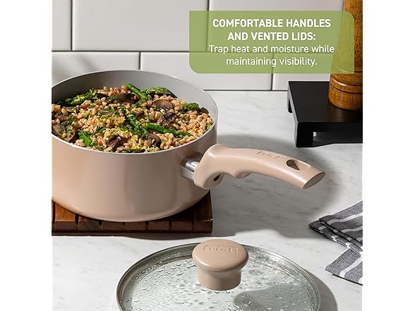T-fal Refresh Ceramic Saute Pan w/Lid 5 Qt