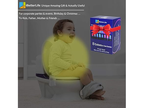 iBetterLife Toilet Night Light Motion Sensor The O
