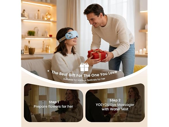 Eye Massager With Water Mist & Heat