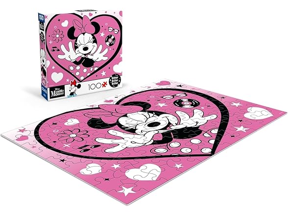 Disney Minnie Mouse Minnie Heart Glitter Puzzle