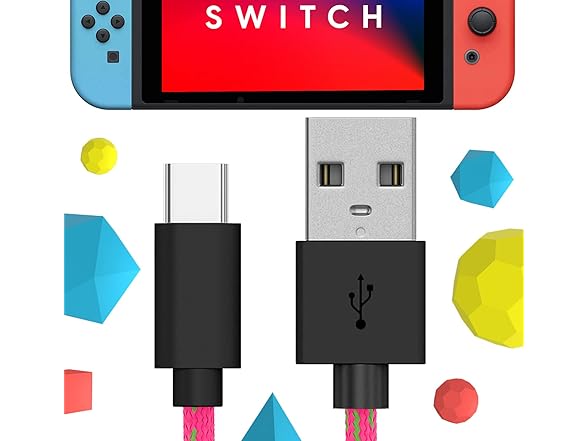 TalkWorks USB-C Charger Cable for Nintendo Switch