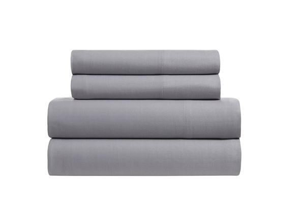 Herringbone Twill 4 Piece Cotton Rich Sheet Set