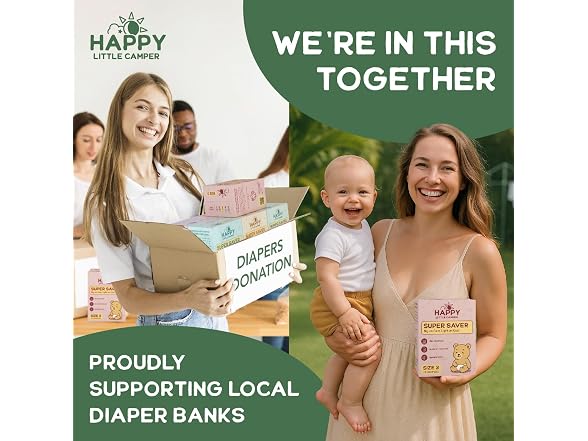 Happy Little Camper Diapers Size 3 100 Count