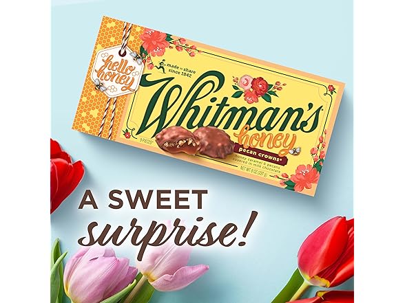Whitmans Honey Pecan Crowns Gift Box 8oz