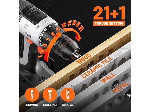 LiTHELi 20V Cordless Drill Driver