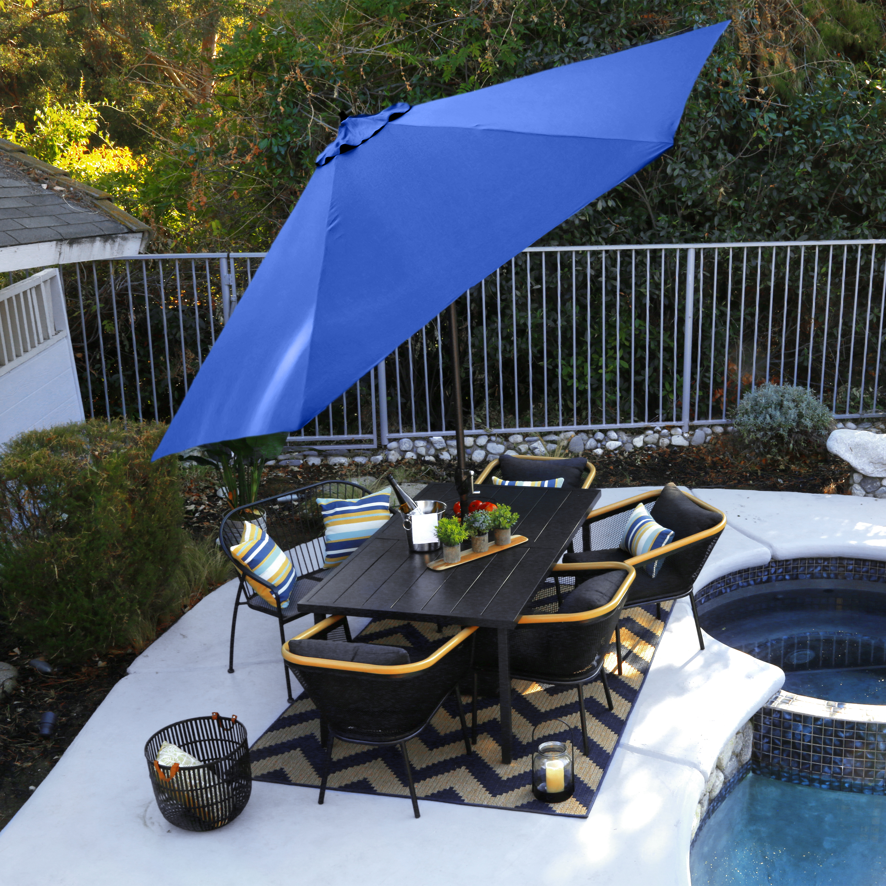 Astella 11' Rd Tilting Aluminum Patio Umbrella - Gallery 24