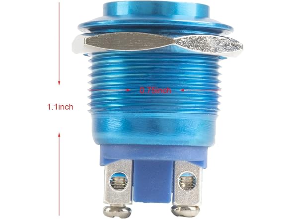Push Button Switch 19MM 2Pk Momentary