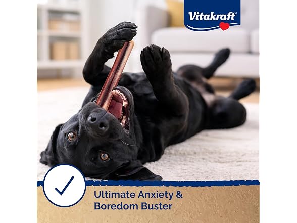 Vitakraft Dog Bully Sticks, 12 Inch, 5 Count
