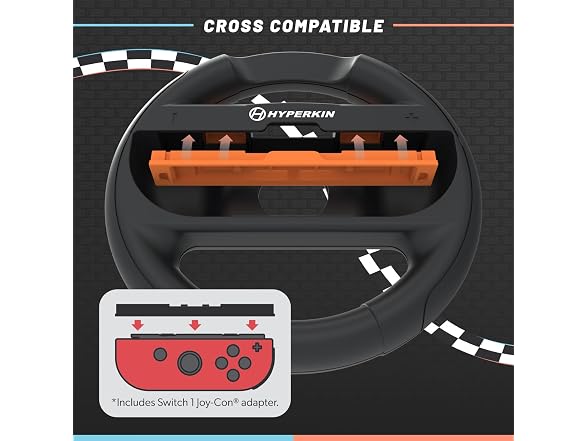(2 Pack) Hyperkin Joy-Ride Racing Wheel for Switch - Gallery 2