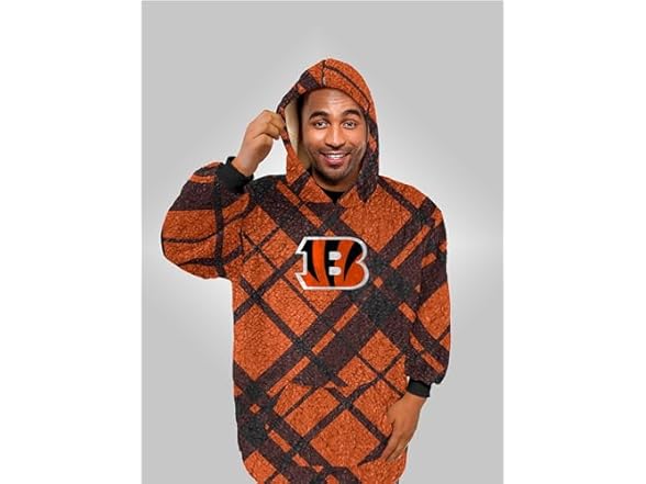 NFL Sherpa Flannel Hoodie Blanket - Choose Team
