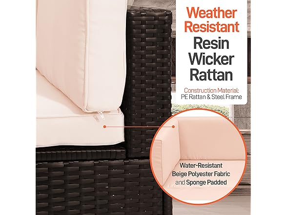 SereneLife SereneLife Porch Furniture 5 Piece Access