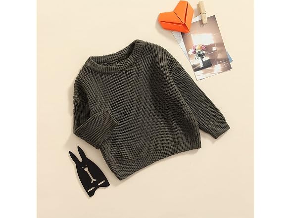 Woshilaocai Girls (18-24 Months) Knit Sweater