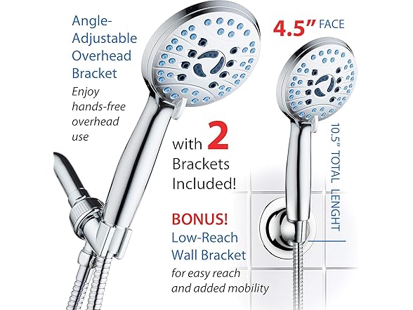 High Pressure 8-Mode Shower Head
