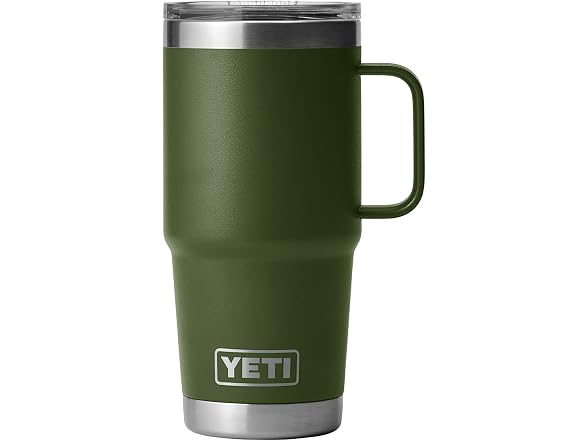YETI Rambler 20oz Travel Mug, Highlands Olive