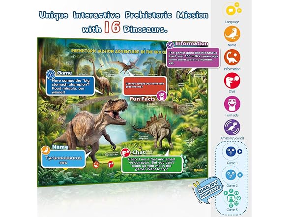 Interactive Space and Dinosaur Poster