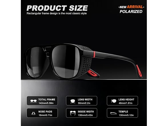 AWGSEE CON-30 Polarized Sunglasses