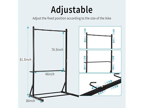 Dollate Freestanding Bike Rack for Garage