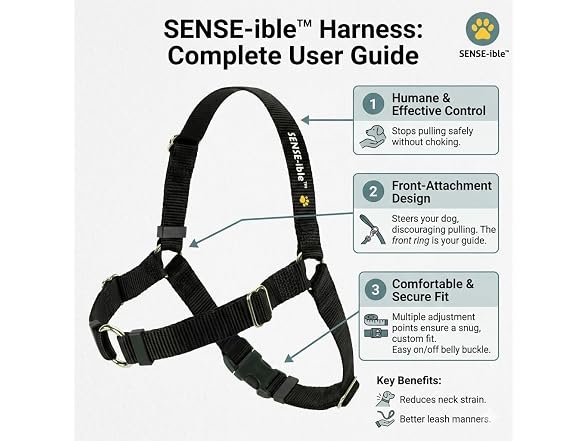 Softouch Sense-ible No-Pull Dog Harness (Red