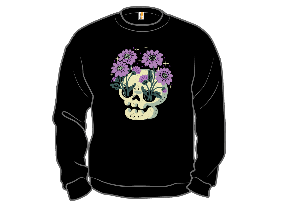 Skull with Purple Flowers - Gallery 11