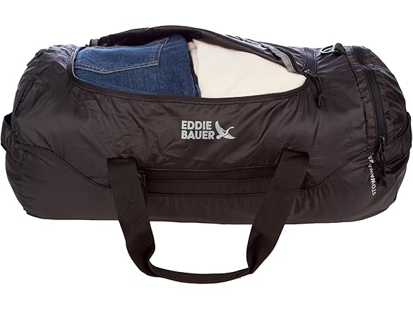 Eddie Bauer Stowaway Packable Duffel Bag, Dark Smoke
