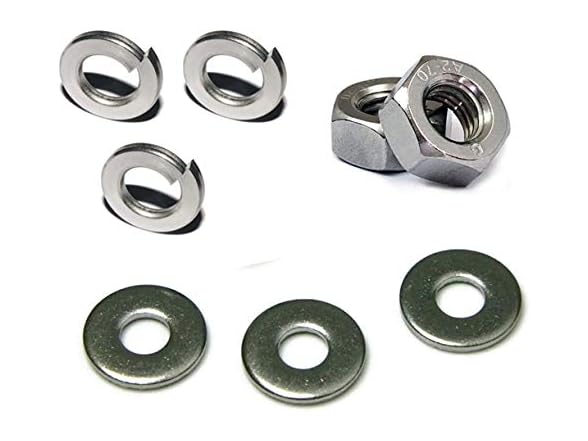 200pcs M4 Hex Nuts Washers Assortment kit